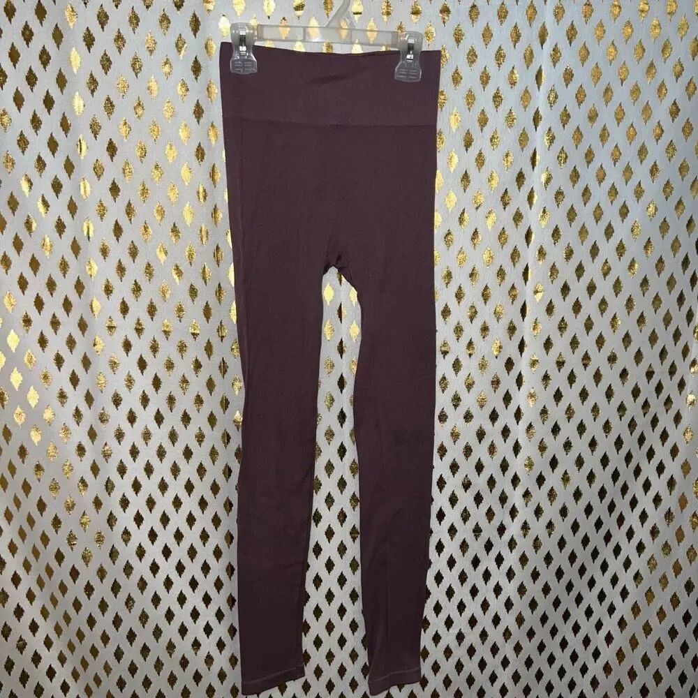 Pink republic seamless ribbed leggings mauve dusty rose size S